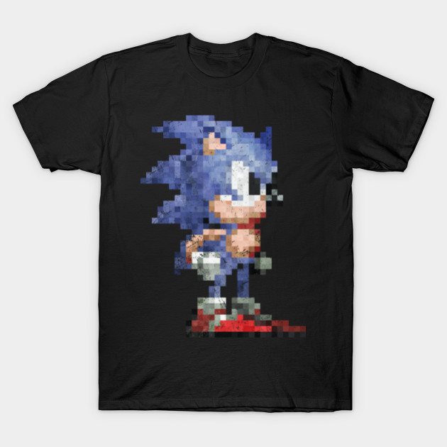 Blue Hedgehog Vintage Pixels V01